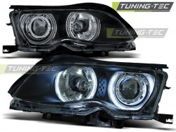 HEADLIGHTS ANGEL EYES CCFL BLACK fits BMW E46 09.01-03.05