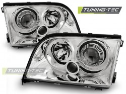 HEADLIGHTS CHROME fits MERCEDES W140 S-KLASA 03.91-10.98