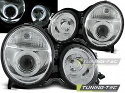 HEADLIGHTS ANGEL EYES CHROME fits MERCEDES W210 E-KLASA 06.99-02 