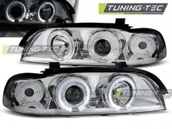 HEADLIGHTS ANGEL EYES CHROME fits BMW E39 09.95-05.03