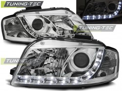 HEADLIGHTS DAYLIGHT CHROME fits AUDI A3 8P 05.03-03.08