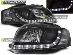 HEADLIGHTS DAYLIGHT BLACK fits AUDI A3 8P 05.03-03.08