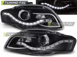 HEADLIGHTS DAYLIGHT BLACK fits AUDI A4 B7 11.04-03.08