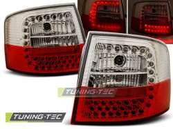 LED TAIL LIGHTS RED WHITE fits AUDI A6 05.97-05.04 AVANT