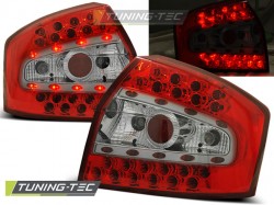 LED TAIL LIGHTS RED WHITE fits AUDI A4 8E 10.00-10.04 SEDAN