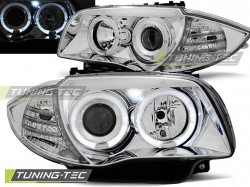 HEADLIGHTS ANGEL EYES CHROME fits BMW 1 E87/E81/82/88 04-11