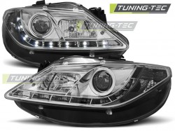 HEADLIGHTS DAYLIGHT CHROME fits SEAT IBIZA 6J 06.08-12