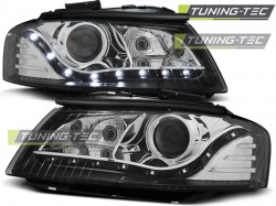 HEADLIGHTS DAYLIGHT BLACK fits AUDI A3 8P 05.03-03.08