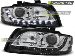 HEADLIGHTS DAYLIGHT BLACK fits AUDI A4 10.00-10.04