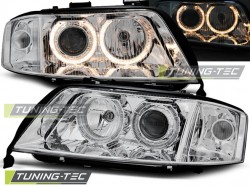 HEADLIGHTS ANGEL EYES CHROME fits AUDI A6 05.97-06.01