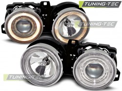 HEADLIGHTS ANGEL EYES CHROME fits BMW E30 11.82-06.94