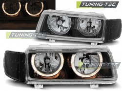 HEADLIGHTS ANGEL EYES BLACK fits VW PASSAT B4 11.93-05.97