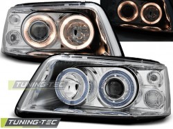 HEADLIGHTS ANGEL EYES CHROME fits VW T5 04.03-08.09