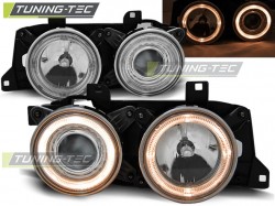 HEADLIGHTS ANGEL EYES CHROME fits BMW E32/E34