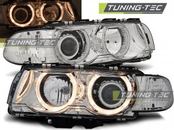 HEADLIGHTS ANGEL EYES CHROME fits BMW E38 09.98-07.01