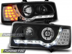 HEADLIGHTS DAYLIGHT BLACK fits VW T4 90-03.03 TRANSPORTER