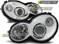 HEADLIGHTS CHROME fits MERCEDES CL203 C-KLASA 00-04