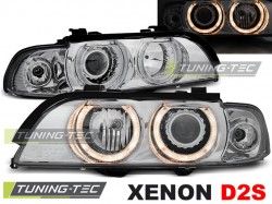 XENON HEADLIGHTS ANGEL EYES CHROME fits BMW E39 09.95-06.03