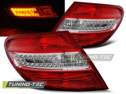 LED TAIL LIGHTS RED WHITE fits MERCEDES C-KLASA W204 SEDAN 07-10