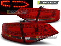 LED TAIL LIGHTS RED WHITE fits AUDI A4 B8 08-11 SEDAN