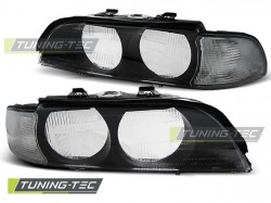 HEADLIGHTS BLACK WHITE H7 fits BMW E39 95-00