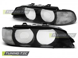 HEADLIGHTS BLACK WHITE D2S fits BMW E39 95-00