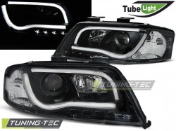 HEADLIGHTS TUBE LIGHT BLACK fits AUDI A6 06.01-05.04