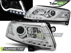 HEADLIGHTS TUBE LIGHT CHROME fits AUDI A6 C6 04.04-08