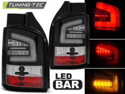 LED BAR TAIL LIGHTS BLACK fits VW T5 04.03-09