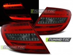 LED BAR TAIL LIGHTS RED SMOKE fits MERCEDES C-KLASA W204 SEDAN 07-10