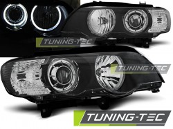 HEADLIGHTS ANGEL EYES LED BLACK fits BMW X5 E53 09.99-10.03