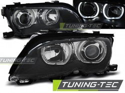 HEADLIGHTS ANGEL EYES LED BLACK fits BMW E46 09.01-03.05