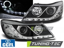 HEADLIGHTS DAYLIGHT BLACK fits SKODA OCTAVIA 09-12