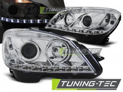 HEADLIGHTS DAYLIGHT CHROME fits MERCEDES W204 07-10