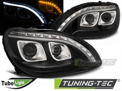 HEADLIGHTS TUBE LIGHT BLACK fits MERCEDES W220 S-KLASA 09.98-05.05