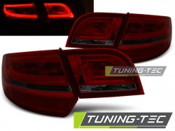 LED TAIL LIGHTS RED SMOKE fits AUDI A3 8P 04-08 SPORTBACK