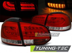 LED BAR TAIL LIGHTS RED WHIE fits VW GOLF 6 10.08-12