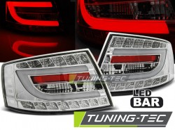 LED TAIL LIGHTS CHROME fits AUDI A6 C6 SEDAN 04.04-08 6PIN