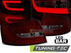 LED TAIL LIGHTS RED SMOKE fits AUDI A6 C6 SEDAN 04.04-08 6PIN