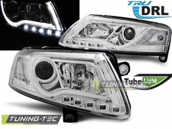 HEADLIGHTS TUBE LIGHT DRL CHROME fits AUDI A6 C6 04.04-08