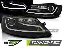 HEADLIGHTS TUBE LIGHT BLACK fits VW JETTA VI 1.11-18