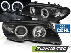 HEADLIGHTS ANGEL EYES CCFL BLACK fits BMW E46 04.03-06 COUPE CABRIO