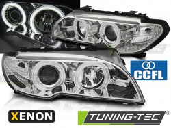 XENON HEADLIGHTS ANGEL EYES CCFL CHROME fits BMW E46 04.03-06 COUPE CABRIO