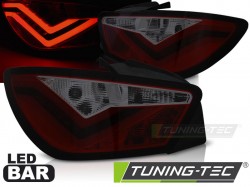 LED BAR TAIL LIGHTS RED SMOKE fits SEAT IBIZA 6J 3D 06.08-12