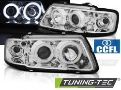 HEADLIGHTS ANGEL EYES CCFL CHROME fits AUDI A3 8L 08.96-08.00