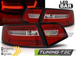 LED BAR TAIL LIGHTS RED WHIE SEQ fits AUDI A6 08-11 SEDAN