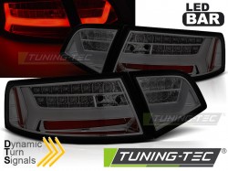 LED BAR TAIL LIGHTS SMOKE SEQ fits AUDI A6 08-11 SEDAN