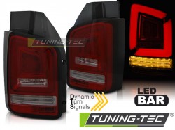 LED BAR TAIL LIGHTS RED SMOKE SEQ fits VW T6 15-19 TR