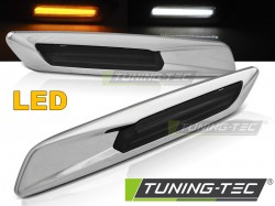 SIDE DIRECTION SMOKE  SILVER LED  F10 STYLE fits BMW E60/ E90/ E92/ E82