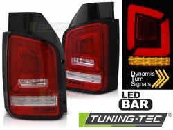 LED BAR TAIL LIGHTS RED WHIE SEQ fits VW T5 04.03-09